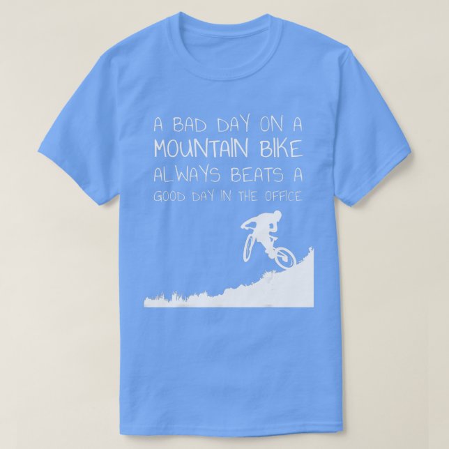 T-shirt Vélo de montagne Jersey et vélo (Design devant)
