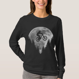 T-shirt Vélo de montagne - Lune MTB Vélo de descente Funny