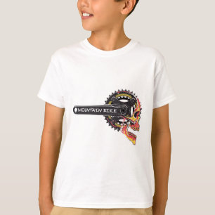 T-shirt Vélo de Montagne - Manivelle Crâne Vélo de Montagn