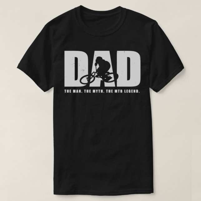 T-shirt Vélo de montagne papa (Design devant)