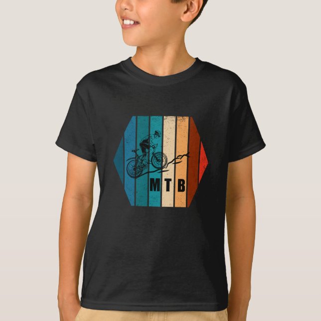 T-shirt Vélo de montagne Vintage Mtb Downhill (Devant)