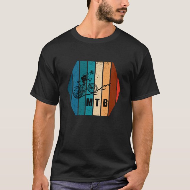 T-shirt Vélo de montagne Vintage Mtb Downhill (Devant)