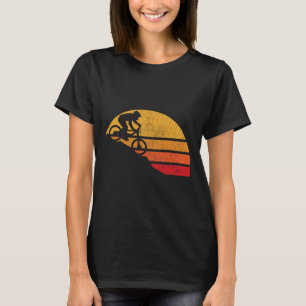 T-shirt Vélo de Montagne Vintage Vtt Downhill Cyclisme