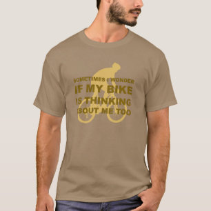 T-shirt Vélo de recyclage drôle pensant à faire du vél