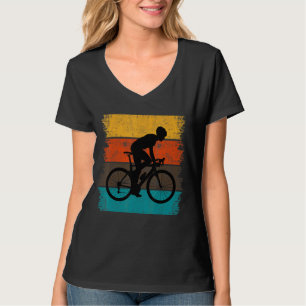 T-shirt Vélo de route vintage Graphisme Cycliste Sport Ro
