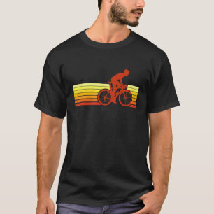 T-shirt Vélo de route vintage Graphisme Cycliste Sport Ro