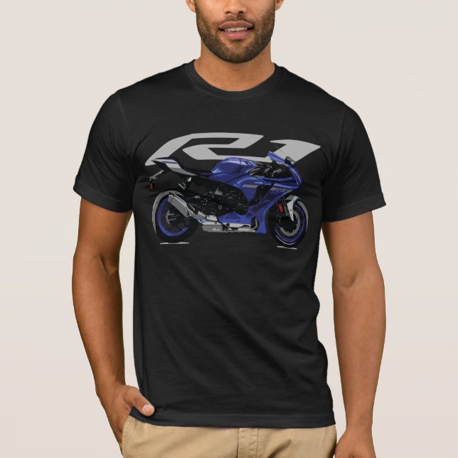 T-shirt vélo de sport, conception de tee R1 (Devant)
