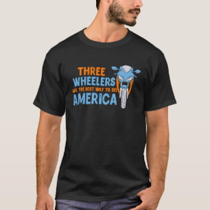 T-shirt Vélo de trike avec trois roues