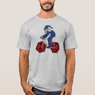 T-shirt Vélo d'équitation de magicien avec 20 roues
