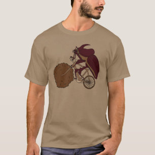 T-shirt Vélo d'équitation de scarabée de Dung avec la r