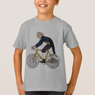 T-shirt Vélo d'équitation de Thomas Jefferson avec des