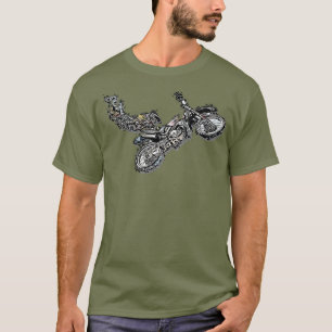 T-shirt Vélo Dirt Freestyle Motocross Biker