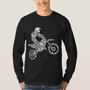 T-shirt Vélo Dirt Rider Motocross Enduro Dirt Vélo Boys