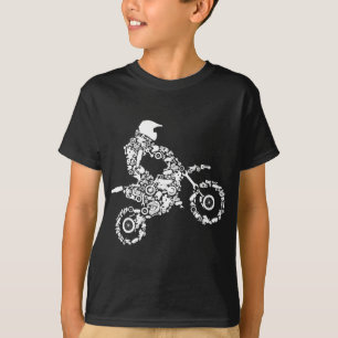 T-shirt Vélo Dirt Rider Motocross Enduro Dirt Vélo Boys