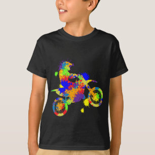 T-shirt Vélo Dirt Rider Motocross Enduro Dirt Vélo Boys