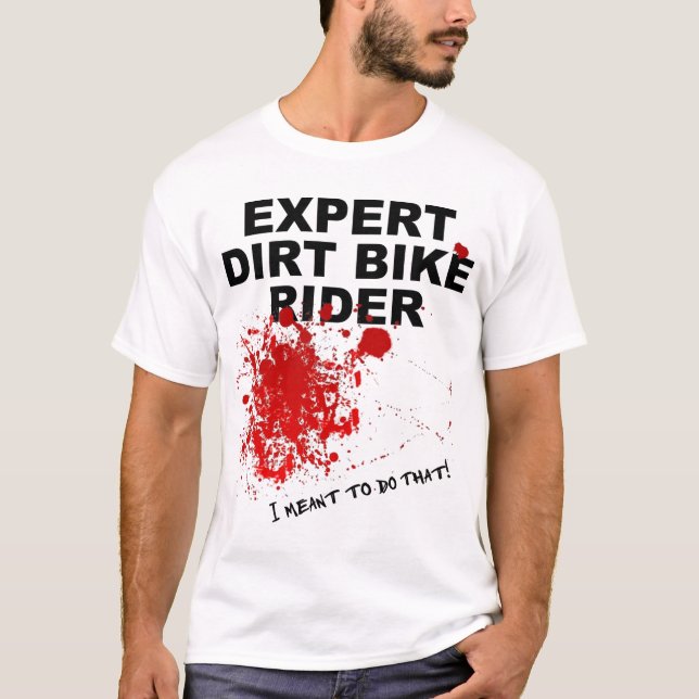T-shirt Vélo drôle sanglant MotocrossT-Shi de saleté de (Devant)
