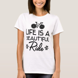 T-shirt Vélo Drôle Vélo Vie Est Une Belle Promenade