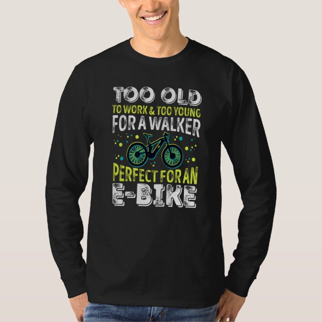 T-shirt Vélo EBike Bicyclette EMTB Cyclisme E Vélo Cycle (Devant)