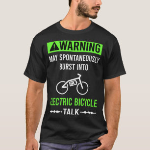 T-shirt Vélo Électrique Alerte Verte E Bike Ebike