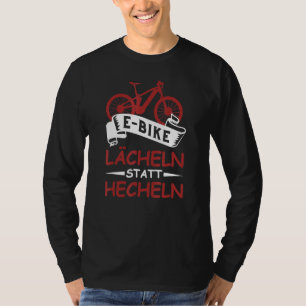 T-shirt Vélo Électrique E Vélo Sourire Au Lieu De Panneaux