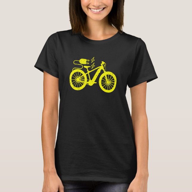 T-shirt Vélo électrique E Vélo vélo Evélo Silhouette (Devant)
