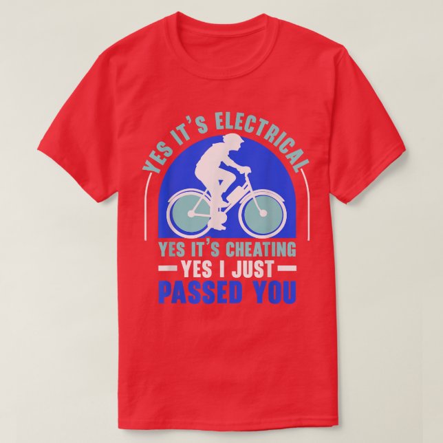T-shirt Vélo électrique E-Vélo vélo vélo vélo vélo Lover v (Design devant)