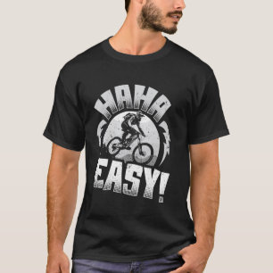 T-shirt Vélo Électrique HA HA FACILE Pilote de VAE Drôle V