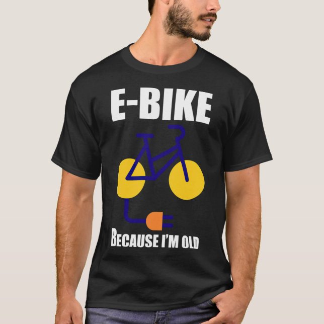 T-shirt Vélo électrique rider grand vélo  (Devant)