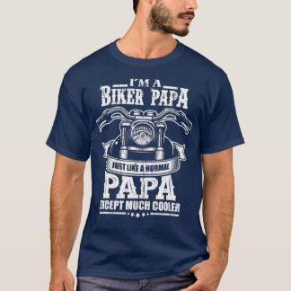 T-shirt Vélo Grand-père Moto Rider Retraite Cadeau