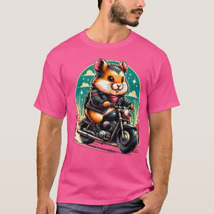 T-shirt Vélo Hamster équitation Motorbike