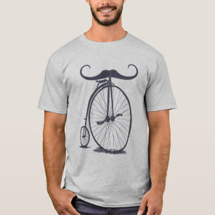 T-shirt Vélo haute roue Penny Farthing Mustache