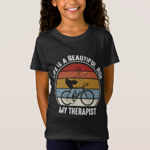 T-Shirt Vélo Homme Manger Pizza La vie est une belle balad