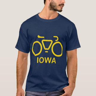 T-shirt Vélo Iowa Cycling Iowa College Thème