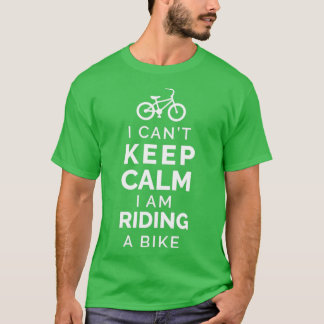 T-shirt Vélo Je ne peux pas garder le calme Je fais du vél
