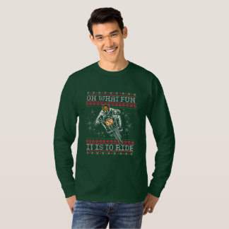 T-shirt Vélo laid de Noël BMX oh quel amusement il est de