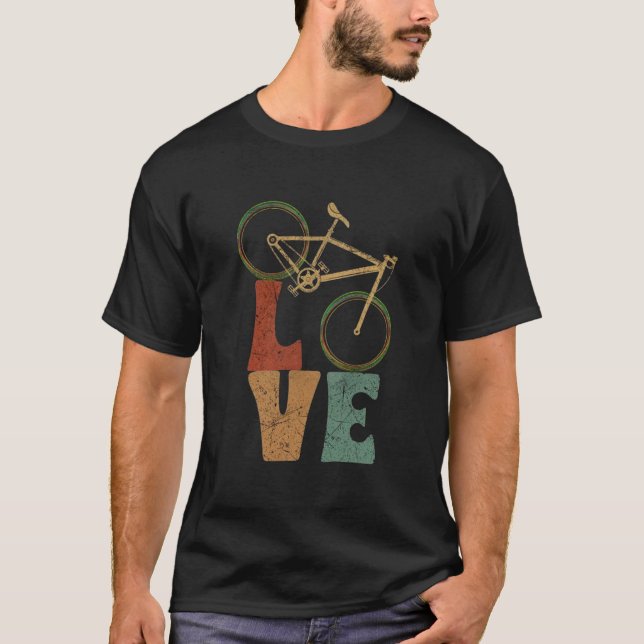 T-shirt Vélo Love Vintage (Devant)