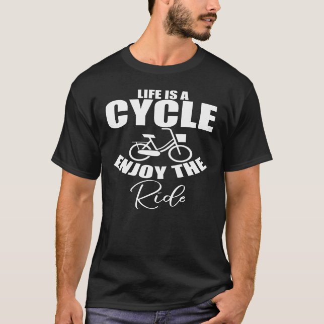 T-shirt Vélo Mont Vélo Vélo Vélo Vélo E Vélo (Devant)