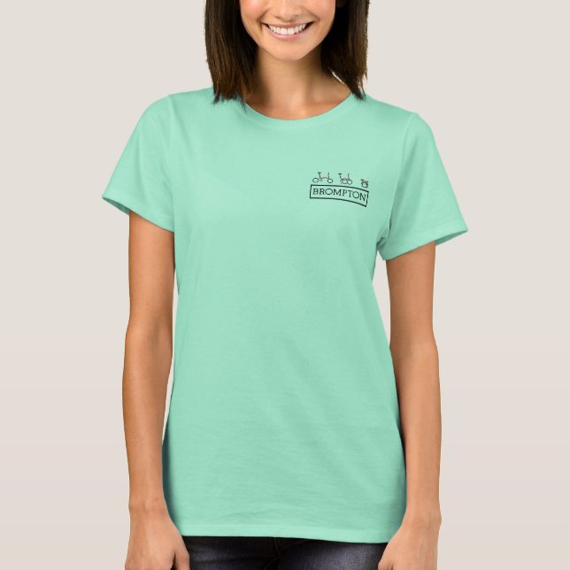 T-shirt vélo pliant Brompton pour femmes (Devant)