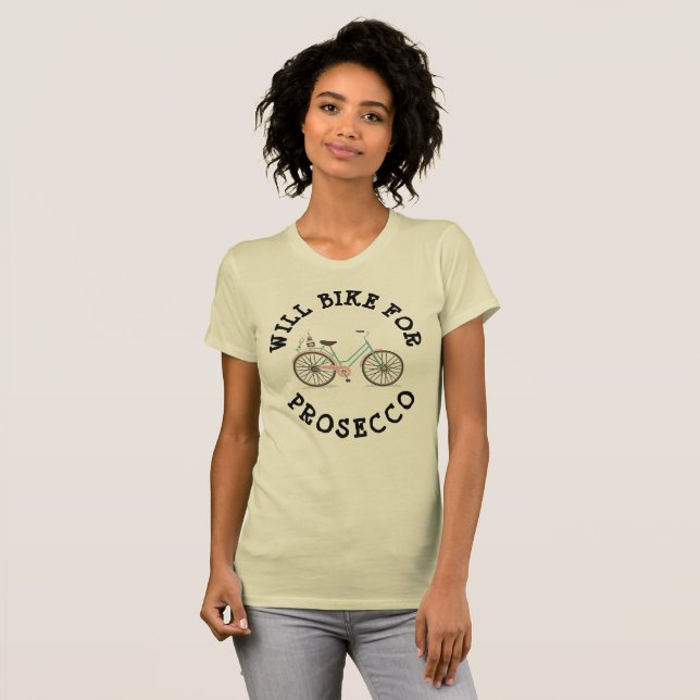 T-SHIRT VÉLO POUR PROSECCO (Devant entier)