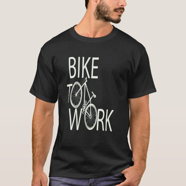 T-shirt Vélo pour travailler Cycliste (Devant)