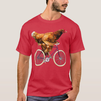 T-shirt Vélo Quirky Chicken équitation