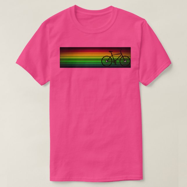 T-shirt vélo rasta (Design devant)