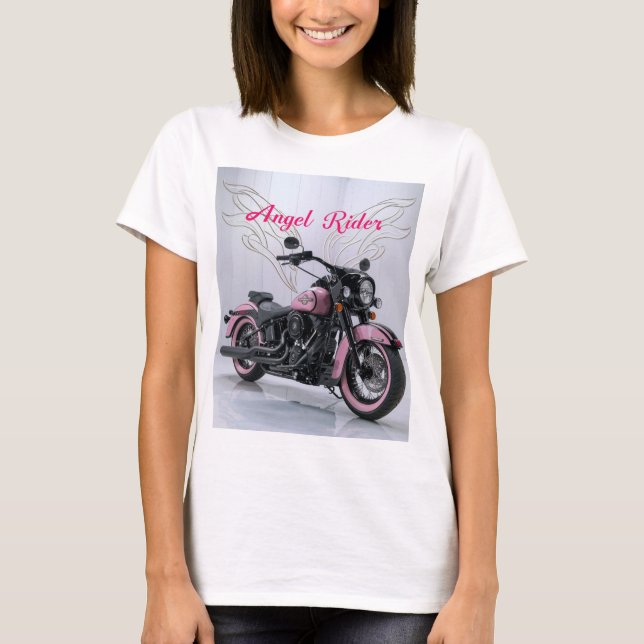 T-shirt Vélo Rose féminin (Devant)