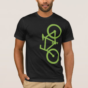 T-shirt Vélo, silhouette verticale, conception de chaux