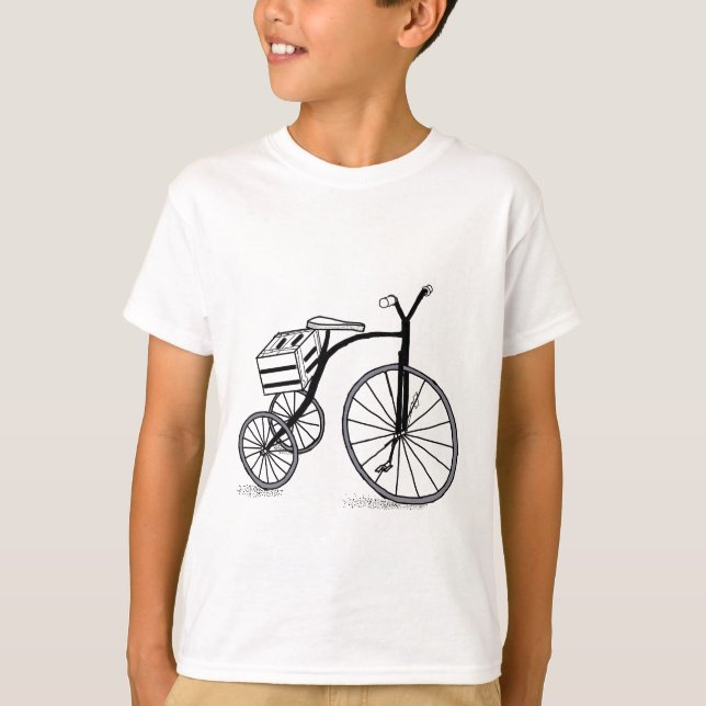 T-shirt Vélo sur 3 roues (Devant)