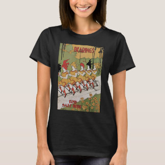 T-shirt Vélo tandem Art nouveau vintage