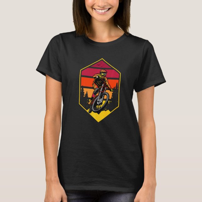 T-shirt Vélo tout terrain rétro (Devant)