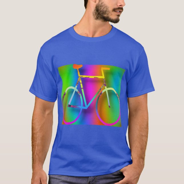 T-shirt Vélo Vélo Vélo Royal Blue (Devant)