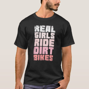 T-shirt Vélo Véritable Filles Ride Vélos Dirt Femmes Moto