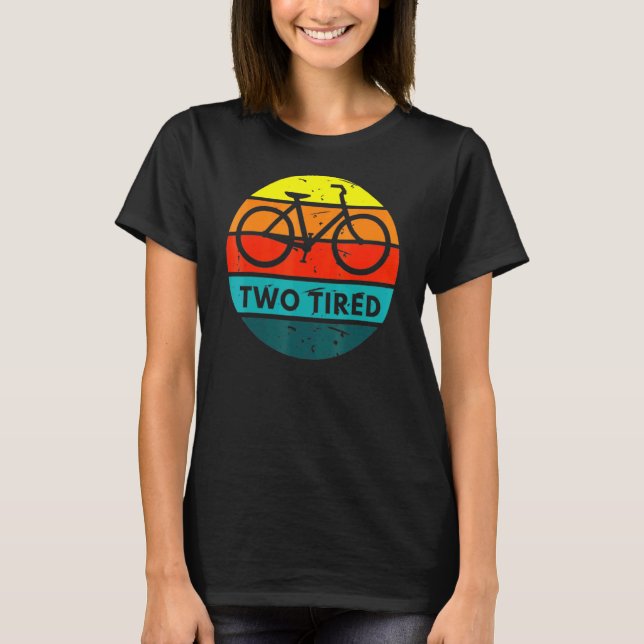 T-shirt Vélo Vintage à deux roues (Devant)
